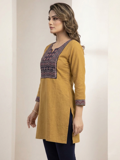 Premium Cotton Vegetable Yoke Kurti